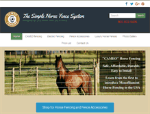 Tablet Screenshot of cameofencing.com